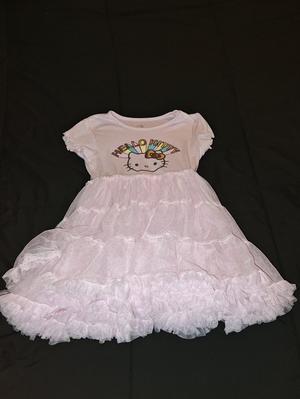 Hello Kitty Light Pink Layered Tulle Party Dress